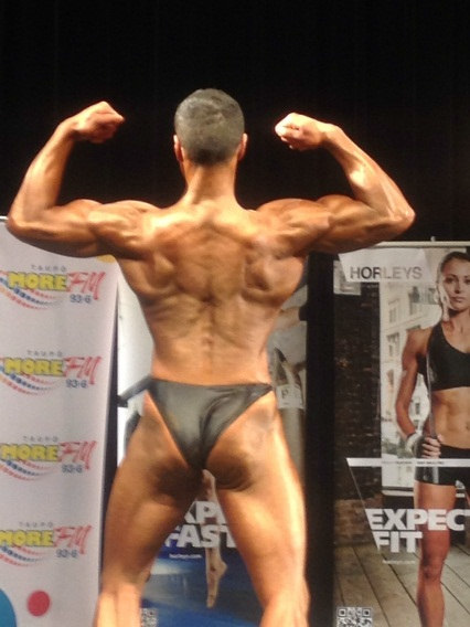 Anthony Seuseu INBA Body Building Competition (back)